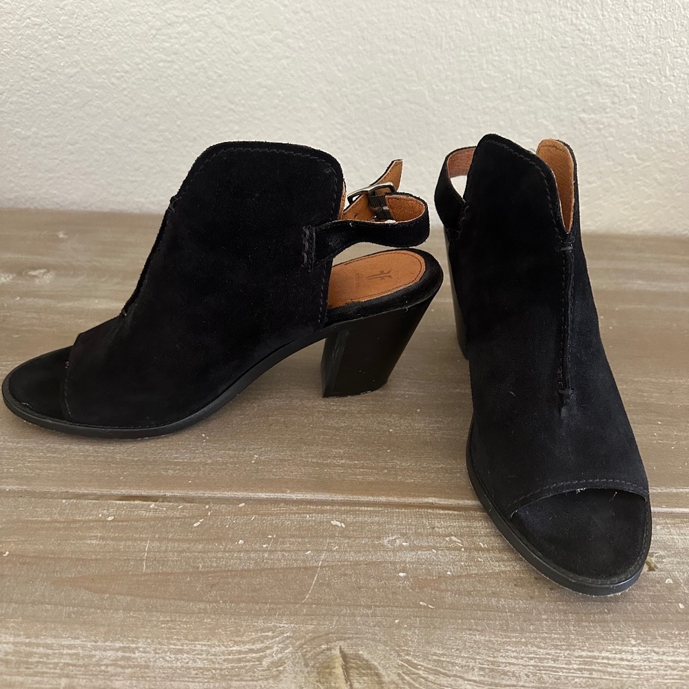 Frye cut out booties